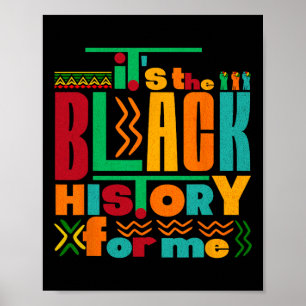 Póster Es la historia negra para mí el mes de la historia