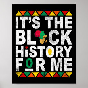 Póster Es la historia negra para mí el mes de la historia