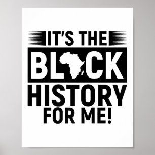 Póster Es La Historia Negra Para Mí Melanin Hombres Mujer