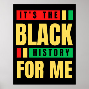 Póster Es la historia negra para mí Melanin Sista Bruh