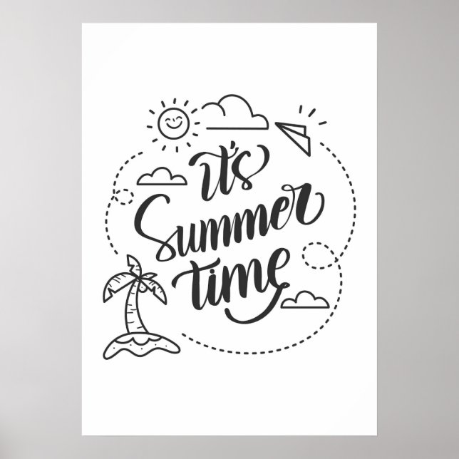 Póster Es la hora del verano (Frente)