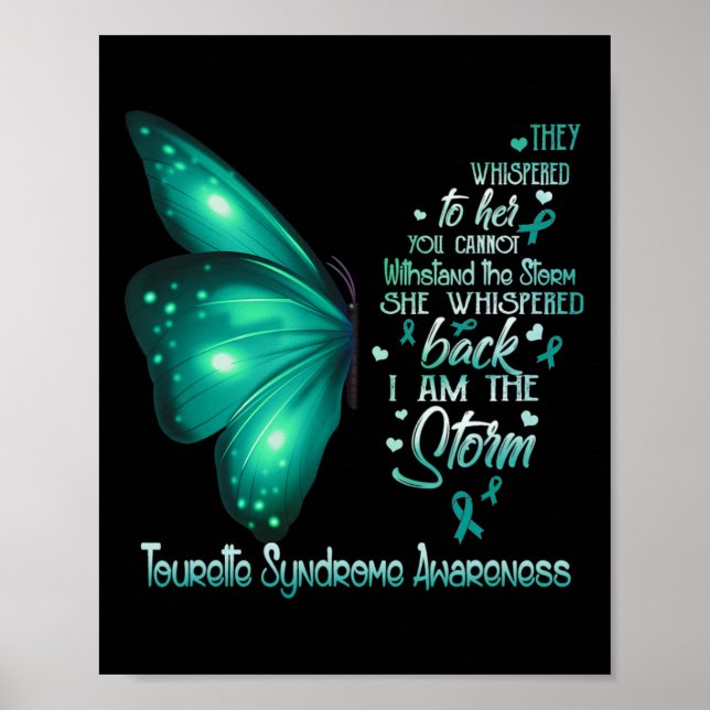 Póster ¿Es la mariposa la tormenta del síndrome de Touret (Frente)