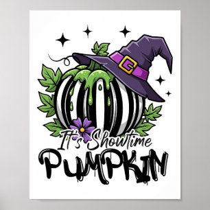 Póster Es La Noche De La Calabaza De La Bruja De Hallowee