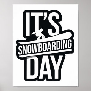 Póster Es la ropa de Snowboard para nieve