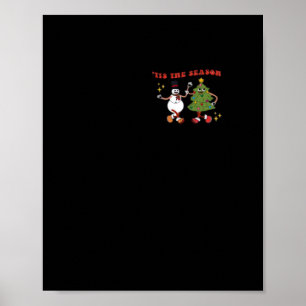 Póster Es La Temporada Amigos Del Árbol De Navidad Clásic