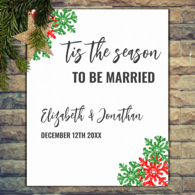 Póster Es La Temporada Boda de Navidad (Subido por el creador)