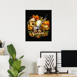 Póster Es La Temporada Café Con Especias De Calabaza De G