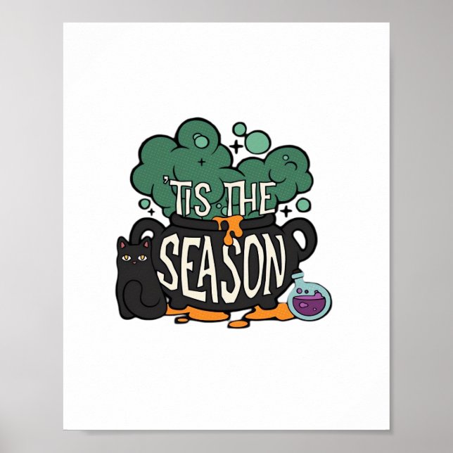 Póster Es La Temporada Clásico Minimal Simple (Frente)