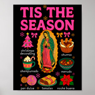 Póster Es La Temporada Comida Navideña Mexicana Pan Dulce