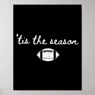 Póster Es La Temporada Fútbol Mamá Día De Juego Touchdown