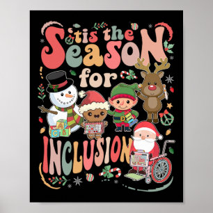 Póster Es La Temporada Para La Inclusión Navidad Sped Mae