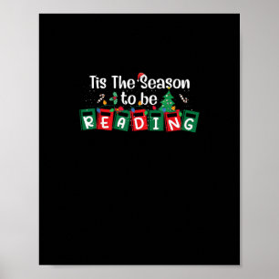 Póster Es La Temporada Para Leer Libro De Navidad Del Mae
