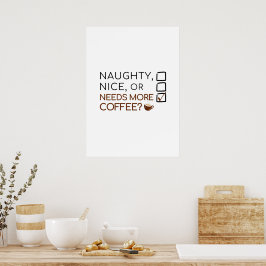 Póster ¿Es malo, agradable o necesita más café? Festivida