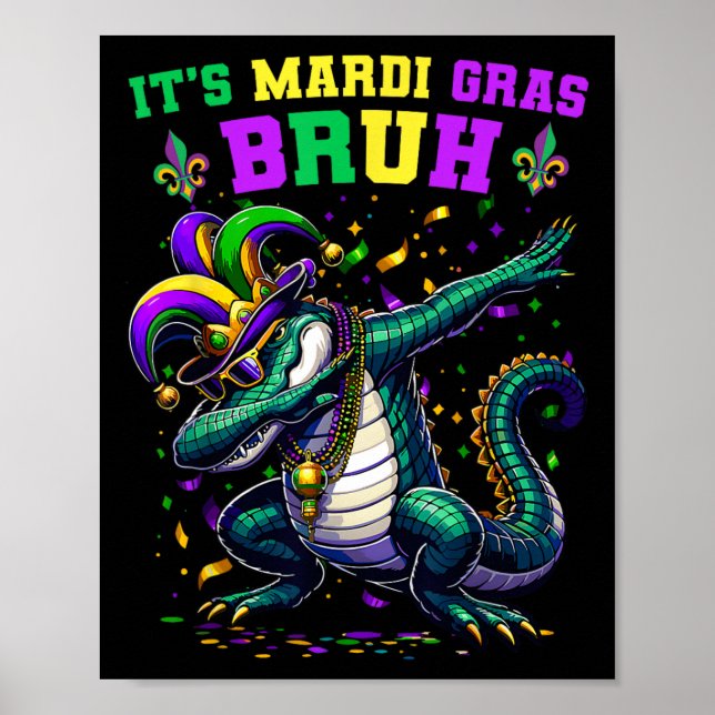 Póster Es Mardi Gras Bruh Marigator Mardi Gra (Frente)