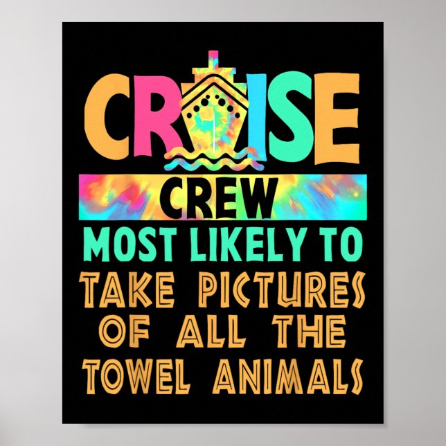 Póster Es Más Probable Que Los Cruceros Tomen Fotos De To (Frente)