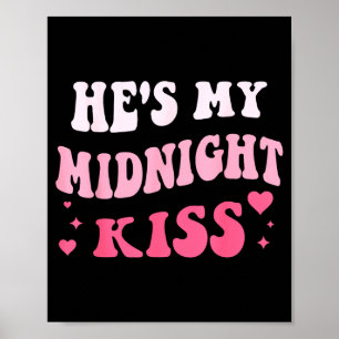 Póster Es Mi Beso De Medianoche Que Dice Pareja Romántica