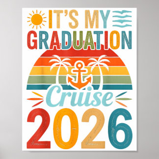 Póster Es mi crucero de graduación viaje 2026 senior 2026