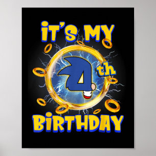 Póster Es mi cuarto cumpleaños familia de Fiestas de Funn