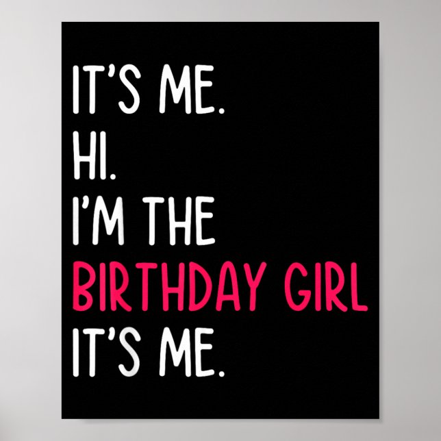 Póster Es mi cumpleaños Cita (Frente)