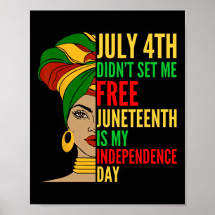 Póster Es mi Día de la Independencia Derechos Civiles de