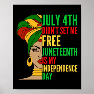 Póster Es mi Día de la Independencia Derechos Civiles de