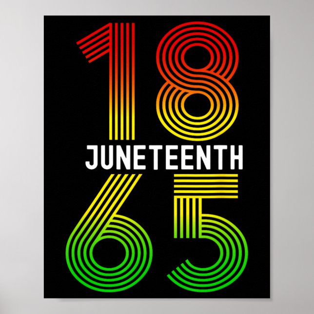 Póster Es mi Día de la Independencia Orgullo Negro (Frente)