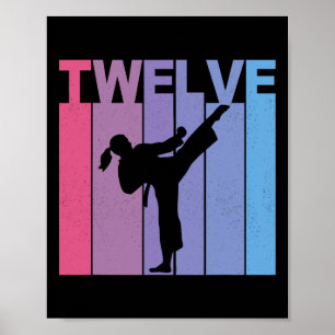 Póster Es mi duodécima artes marciales Chica de Bday Kara