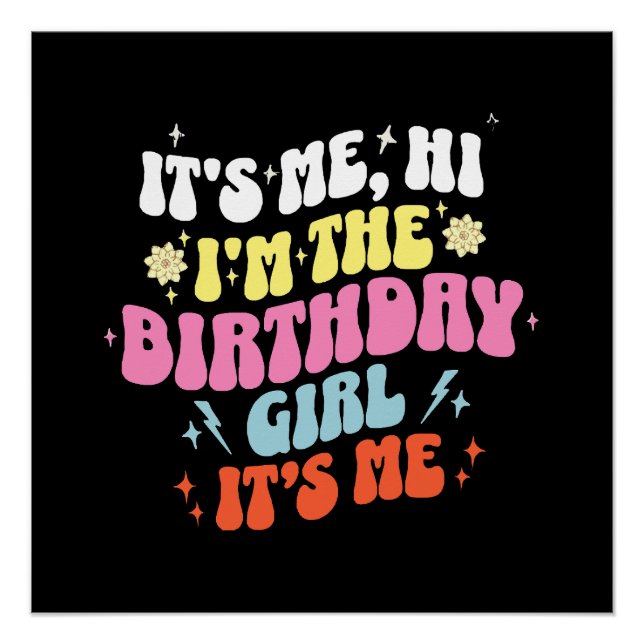 Póster Es Mi Fiesta de Cumpleaños Chicas (Anverso)
