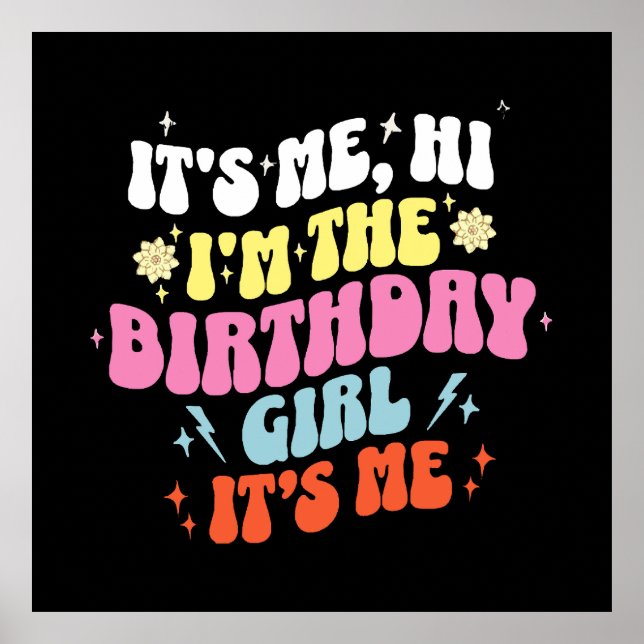 Póster Es mi fiesta de cumpleaños chicas (Frente)