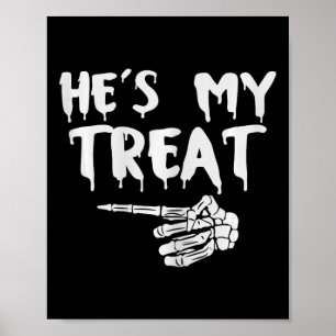 Póster Es mi golpe de vestuario de Halloween en Skeleton