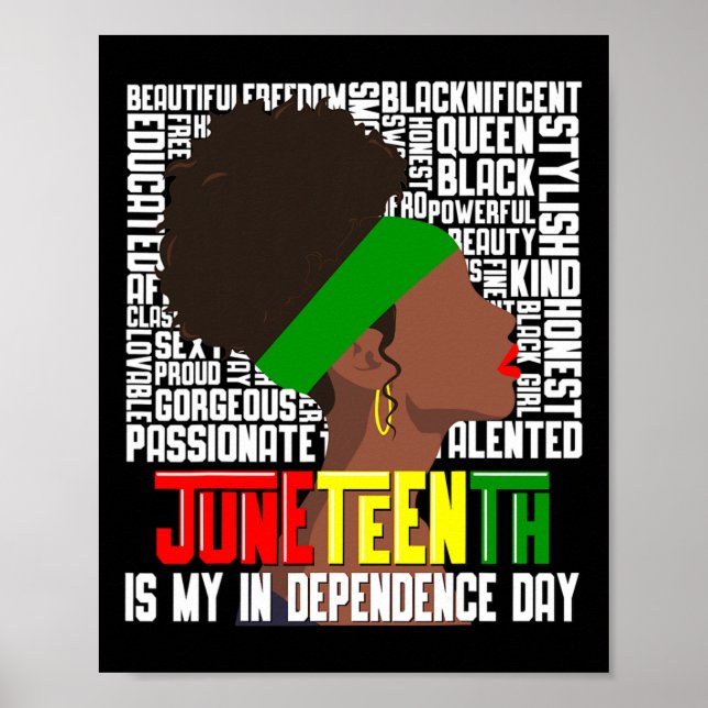 Póster ¿Es mi independencia feliz día de la mujer negra? (Frente)