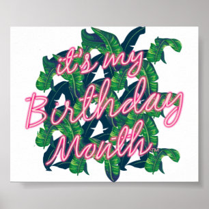 Póster Es mi Poster del mes de cumpleaños