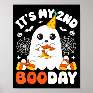 Póster Es mi segundo día de Boo, divertido fantasma de Ha
