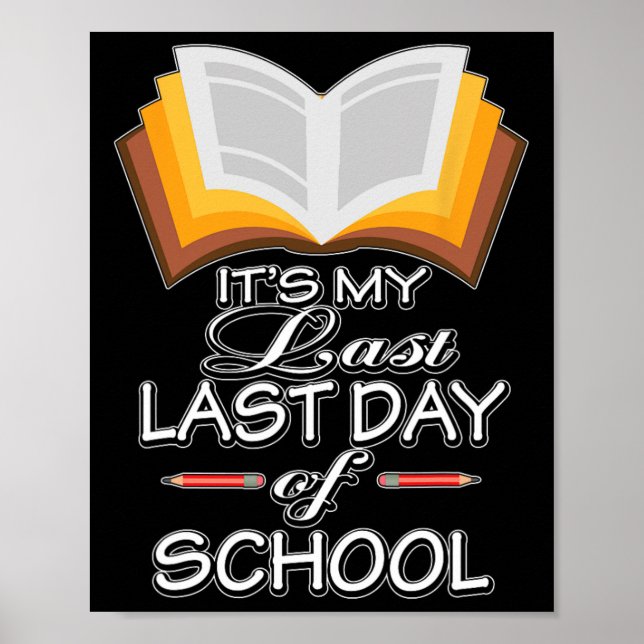 Póster Es mi último día de retirismo escolar (Frente)