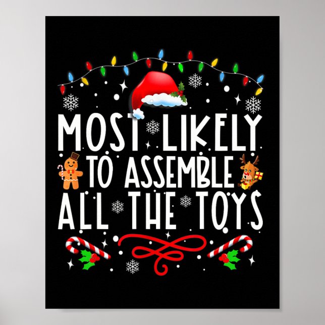 Póster Es Muy Probable Que Emble A Todos Los Niños Navida (Frente)