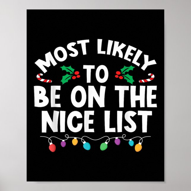 Póster Es Muy Probable Que Esté En La Familia De Navidade (Frente)