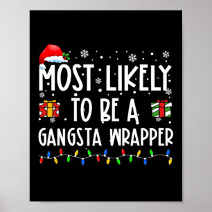 Póster Es Muy Probable Que Sea Un Navidad De Envoltura Ga
