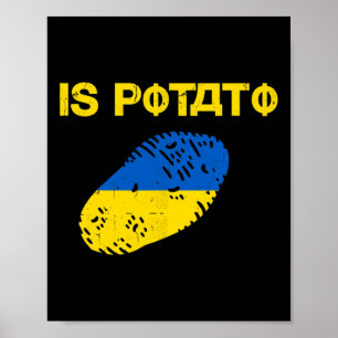 Póster Es Patata Divertido Ucrania Chiste Apoya Ucrania E
