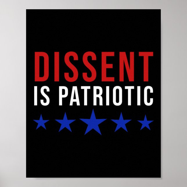 Póster Es patriótico - Protesta feminista (Frente)