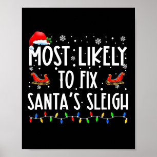 Póster Es Probable Que Arreglen A Los Navidades De Santa
