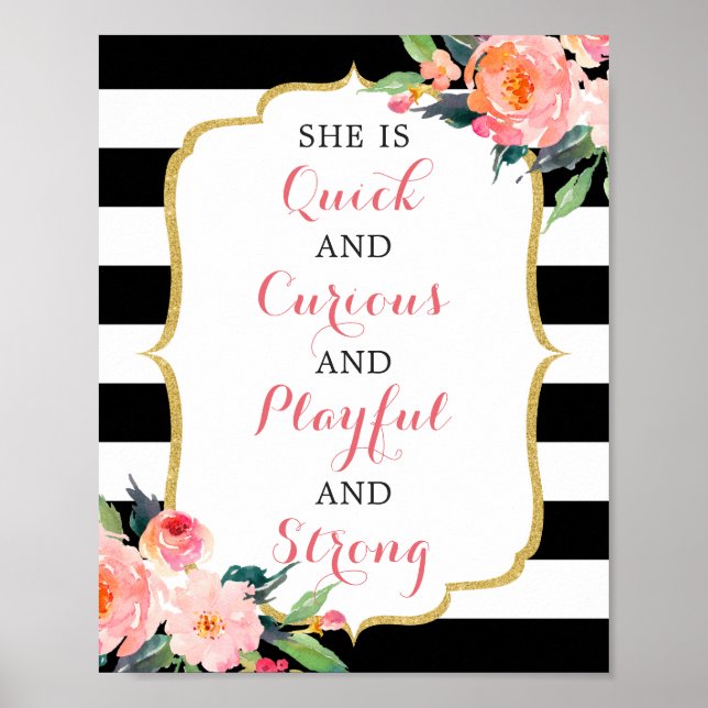 Póster Es rápida y curiosa y lúdica y fuerte (Frente)