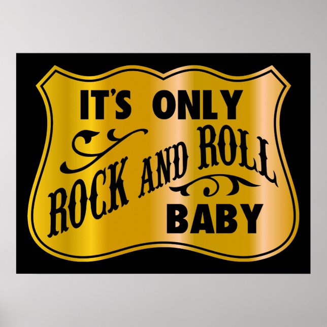 Póster Es sólo rock and Roll Baby (Frente)