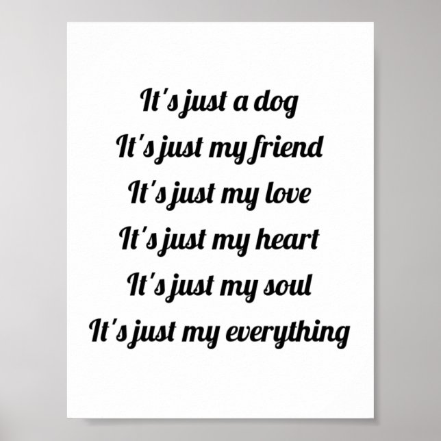 Póster Es sólo un Poster de perros (Frente)