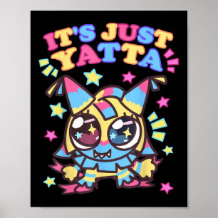Póster Es sólo Yatta Toons Dandys Chicas del mundo Cumple