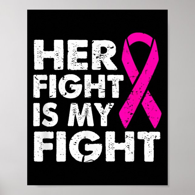 Póster Es Su Lucha Contra El Cáncer De Mama (Frente)