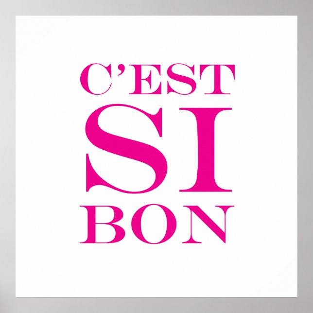 Póster Es tan bueno - C'est Si Bon French (Frente)