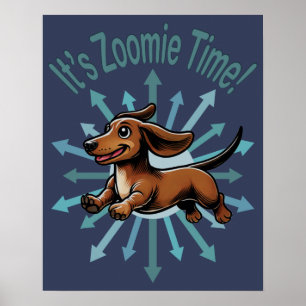 Póster Es tiempo de Zoomie Dachshund