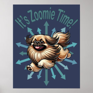 Póster Es tiempo de Zoomie Pekingés