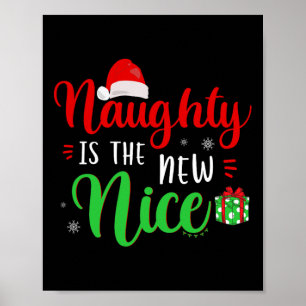 Póster Es travieso el nuevo regalo navideño divertido de