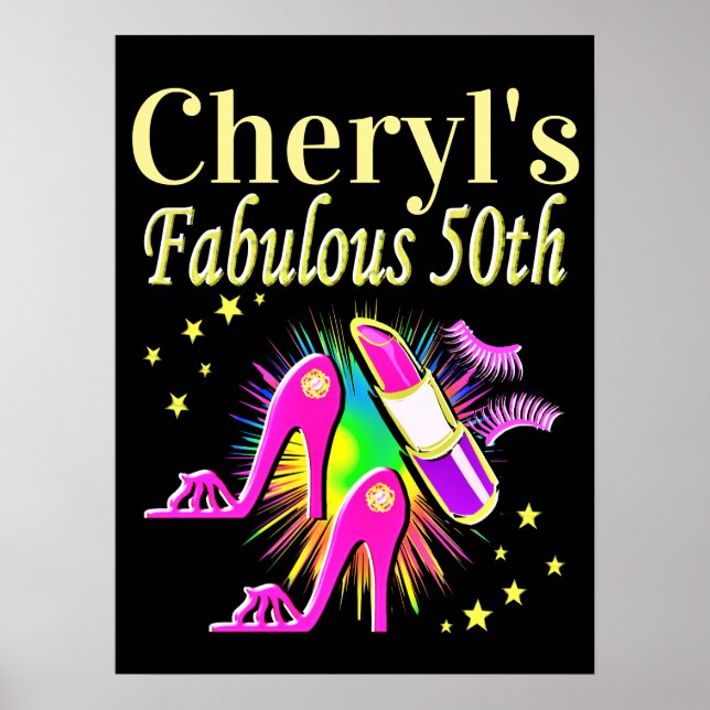 PÓSTER ES TU FABULOSO DISEÑO PERSONALIZADO 50 (Frente)